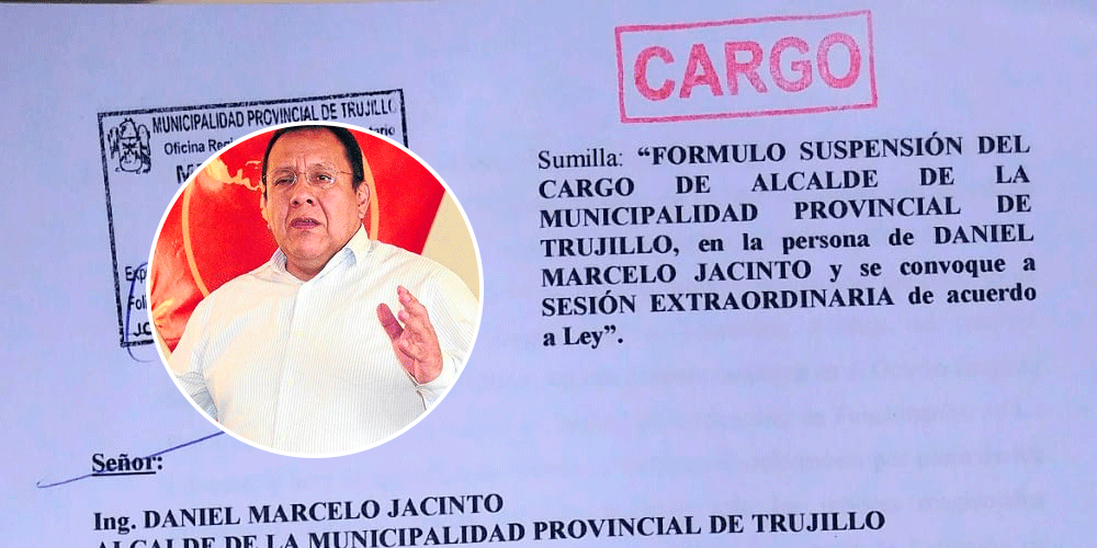 Secretario regional del Apra pide suspensión de alcalde de Trujillo
