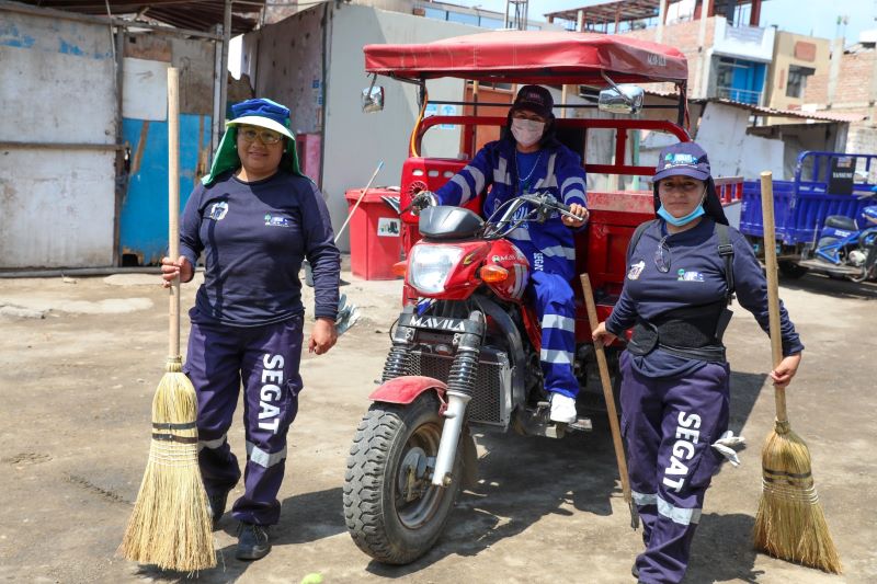 Trujillo:  Segat refuerza limpieza de la ciudad con el uso de motocars