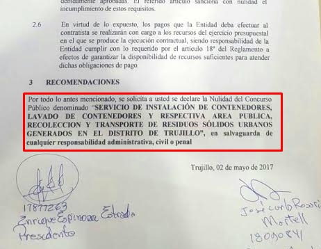 Trujillo: Tercerización de limpieza en Segat en la cuerda floja