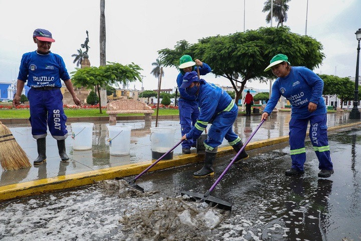 Sorpresiva lluvia de trasvase afectó a Trujillo