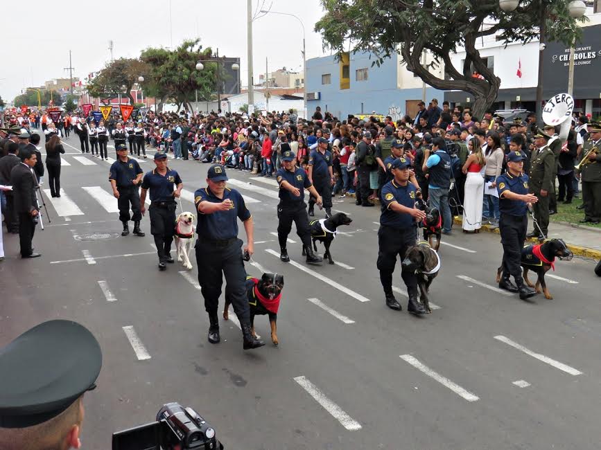 Trujillo: Coprosec y Seguridad Ciudadana participaron en desfile de Fiestas Patrias