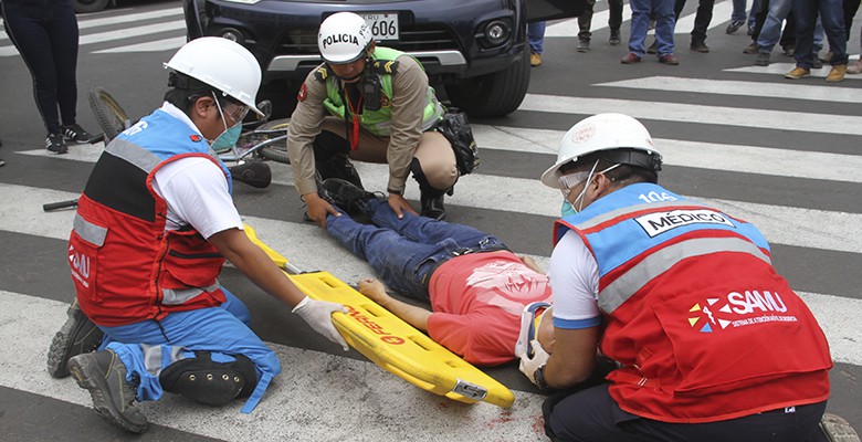 Trujillo: municipio participó en simulacro contra accidentes en Semana de la Seguridad Vial
