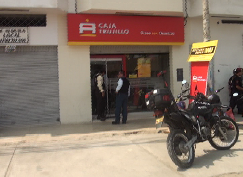 Hampones se llevan 2 000 soles de agencia de Caja Trujillo