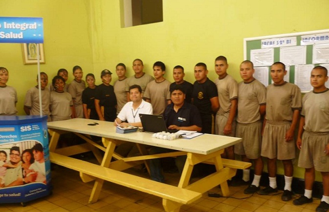 SIS La Libertad realiza campaña de afiliación en el cuartel Ramón Zavala  