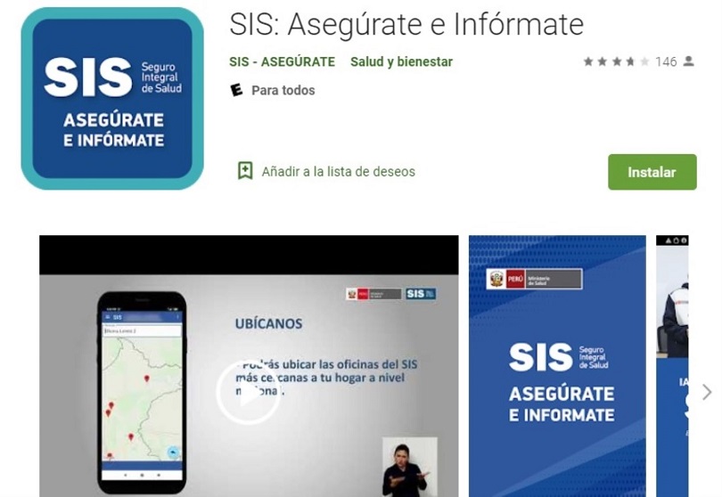 SIS crea aplicativo para que te asegures de manera rápida y sencilla