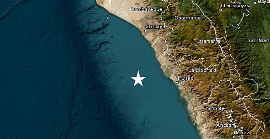 Sismo de magnitud 4.1 se registró en Trujillo la tarde de hoy lunes