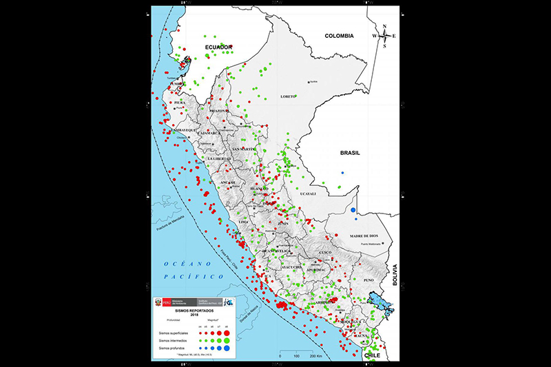 El IGP reporta 51 sismos en el Perú solo en el mes de enero