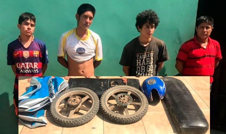 Sujetos robaban mototaxis y escondían autopartes en los cañaverales de Laredo