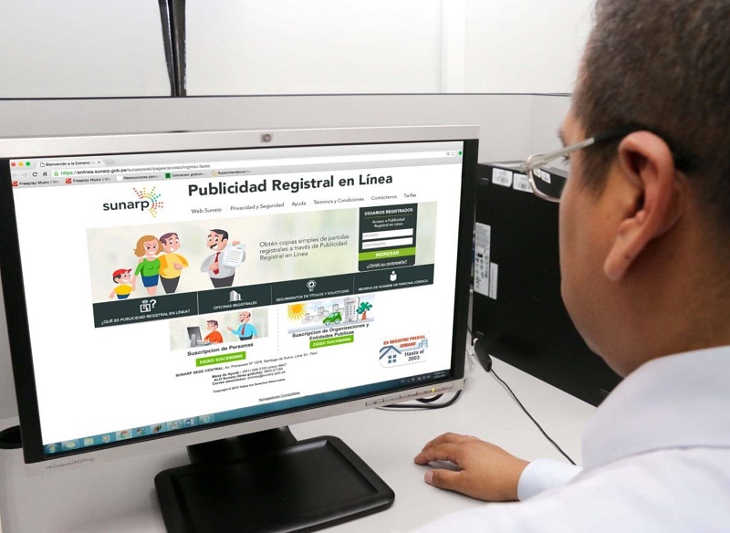 Sunarp emite cerca de 3,000 certificados virtuales durante la emergencia