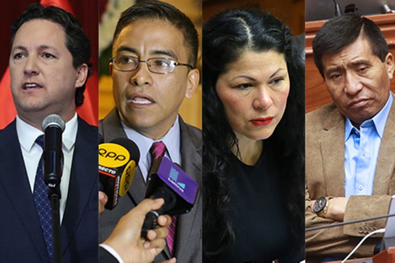 Congreso hace oficial suspensión de Yesenia Ponce, Salaverry, Vieira y Mamani
