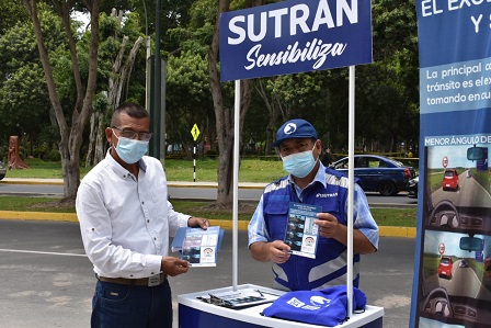 Sutran impulsa acciones de sensibilización en seguridad vial para conductores