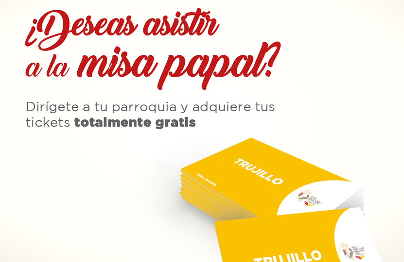 ¿Cómo adquirir los tickets para asistir a la misa del Papa Francisco?