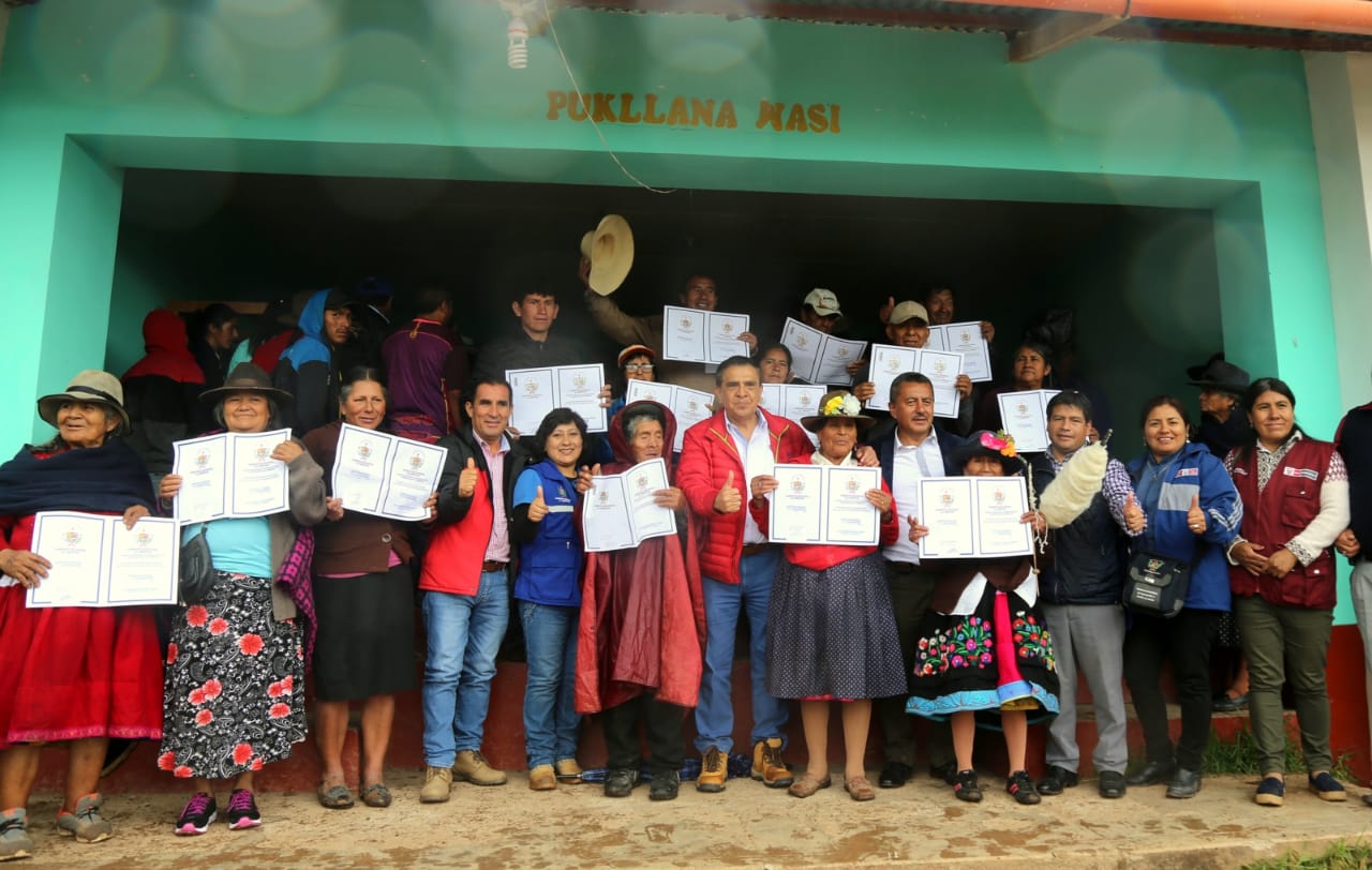 Pataz: iniciarán proceso para la entrega de 500 títulos de propiedad en Huayo