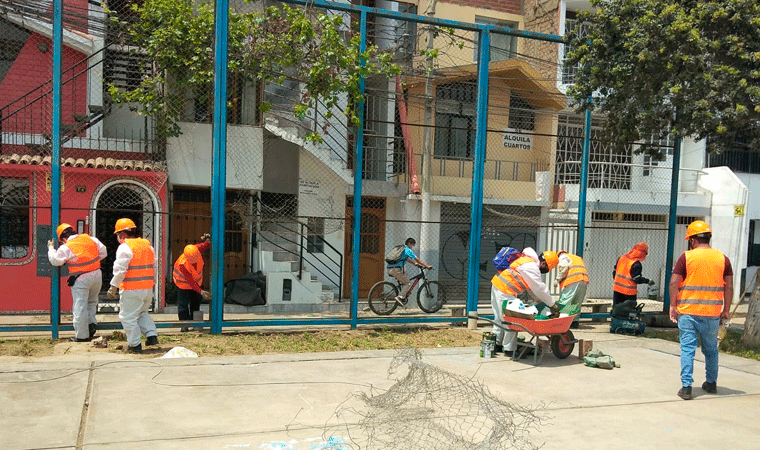 Huanchaco: vecinos reclaman que presupuesto de Trabaja Perú, no se está ejecutando en el parque Regatas