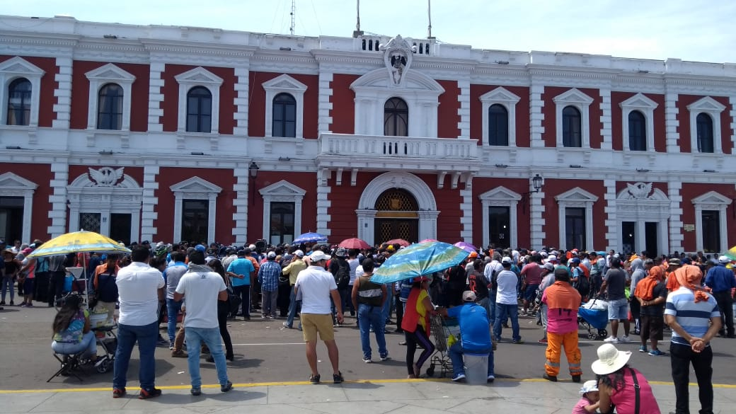 Trabajadores del municipio de Trujillo levantaron huelga iniciada hace dos días