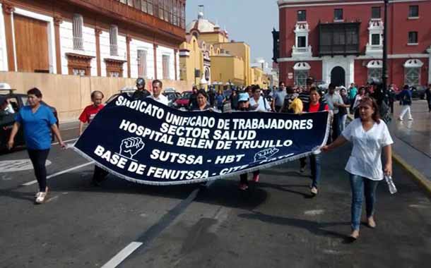 Trabajadores del Minsa anuncian paros escalonados