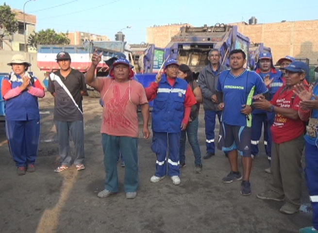 Trabajadores de Limpieza en Víctor Larco exigen implementos de seguridad y uniformes
