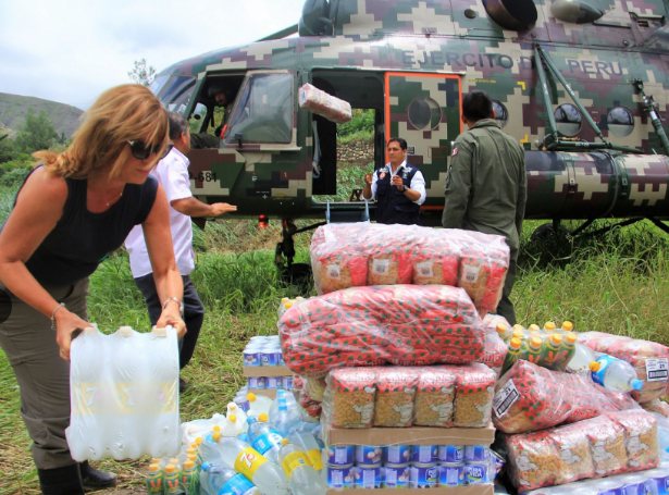Trasladan ayuda humanitaria a poblados aislados en el distrito de Cascas