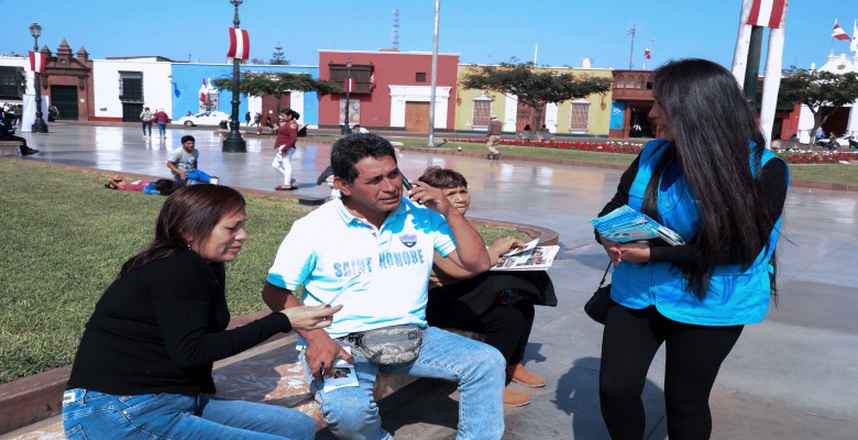Trujillo: comuna provincial sensibiliza a la población sobre la trata de personas 