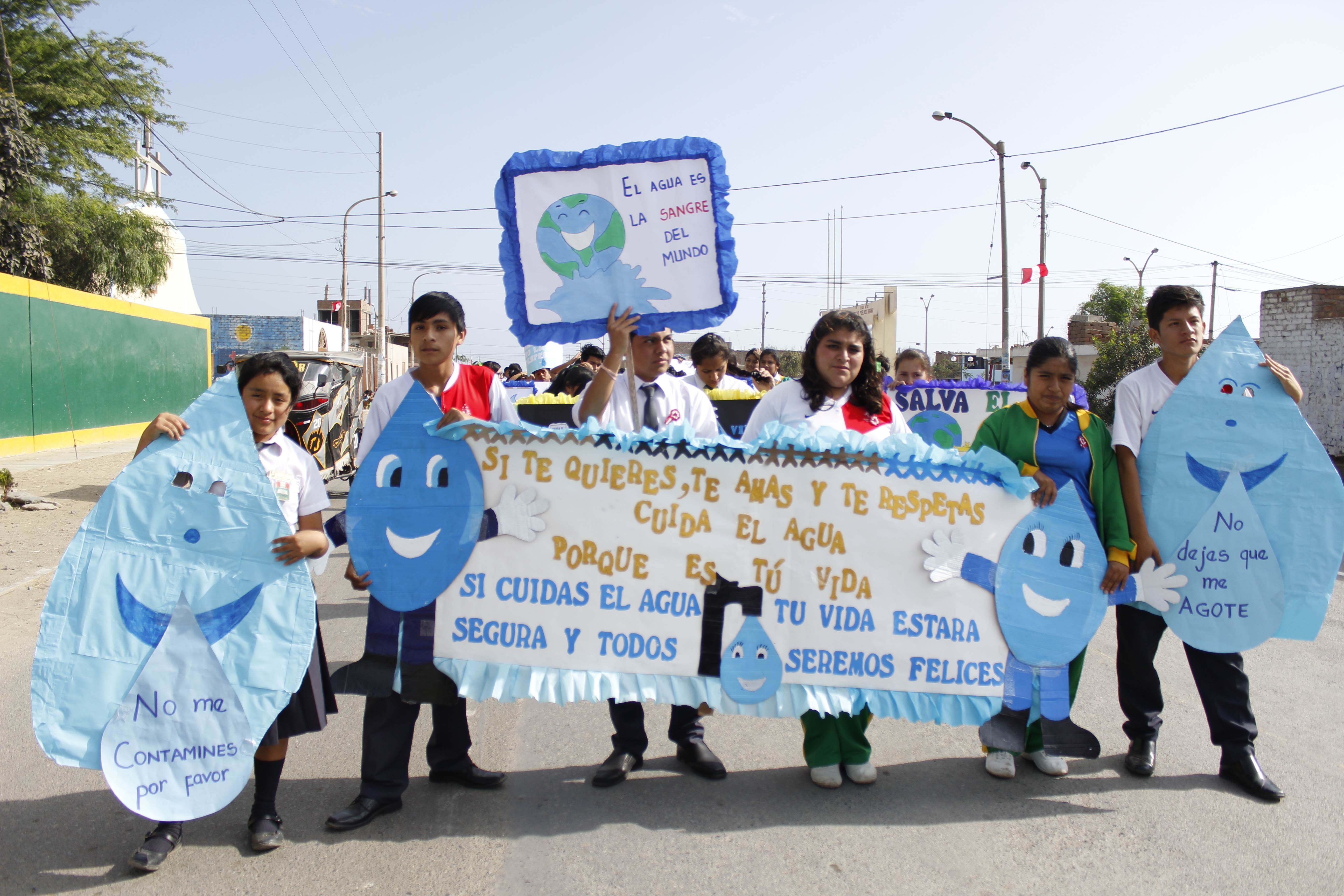 Sunass  promueve cuidado del agua mediante actividades en colegios