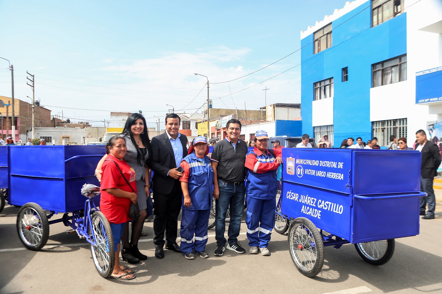 Municipalidad entrega triciclos para optimizar limpieza en Víctor Larco