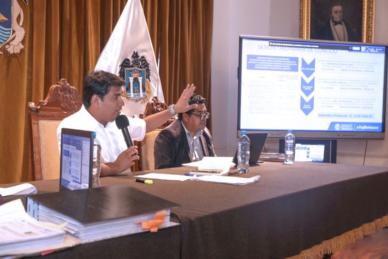 Trujillo: concejo municipal aprueba derivar al GORELL tres expedientes de rehabilitación de vías