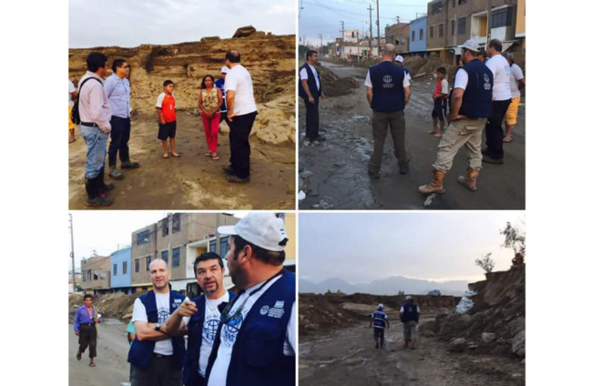 Trujillo recibe ayuda de voluntarios de Los Cascos Blancos de Argentina