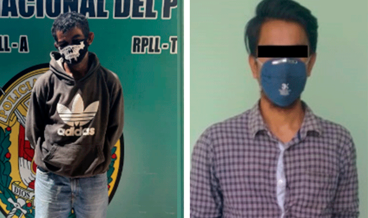 Detienen a vendedor de droga y a sujeto que hurtó alcohol en gel de supermercado Metro en Trujillo