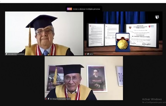 Escritor Eduardo González Viaña recibió grado “honoris causa” de la UCV por su trayectoria
