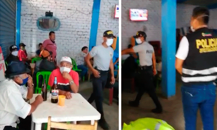 Florencia de Mora: detienen a sujetos que consumían licor dentro de bar clandestino