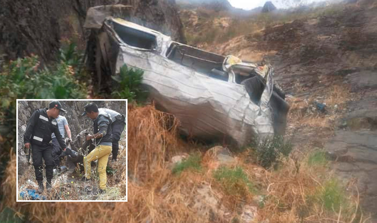 Combi cae a un abismo y deja cuatro muertos que iban a celebrar boda en Usquil