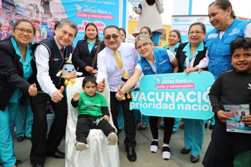 La Libertad: vacunarán a 182,000 niños contra la polio y el sarampión