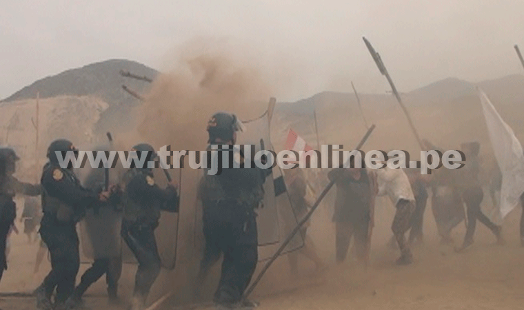 Policía se enfrenta y desaloja a 200 invasores de Valle Sol