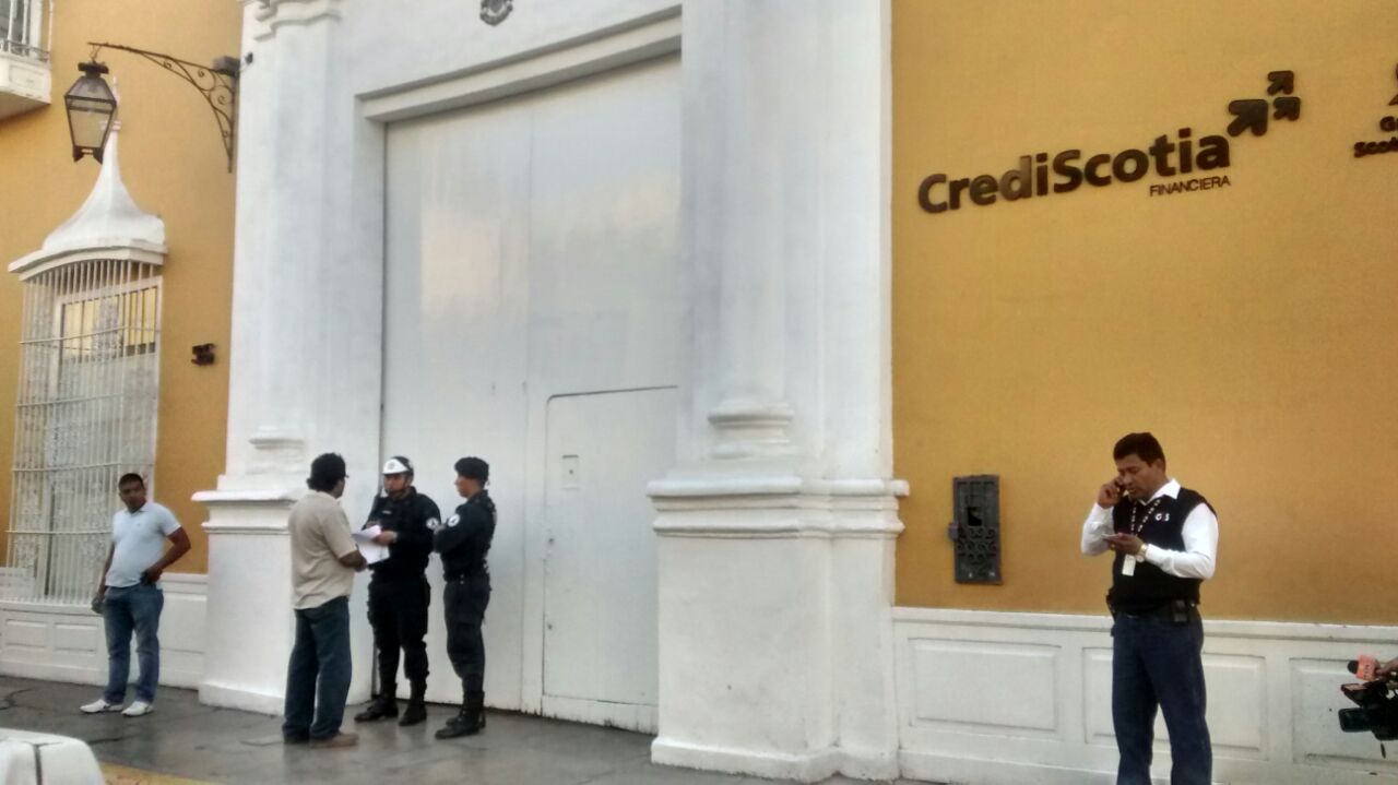 Delincuentes se habrían llevado hasta un millón de soles de Scotiabank 