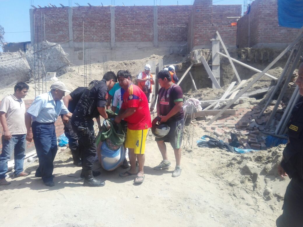 Obrero muere sepultado por pared en Alto Trujillo 