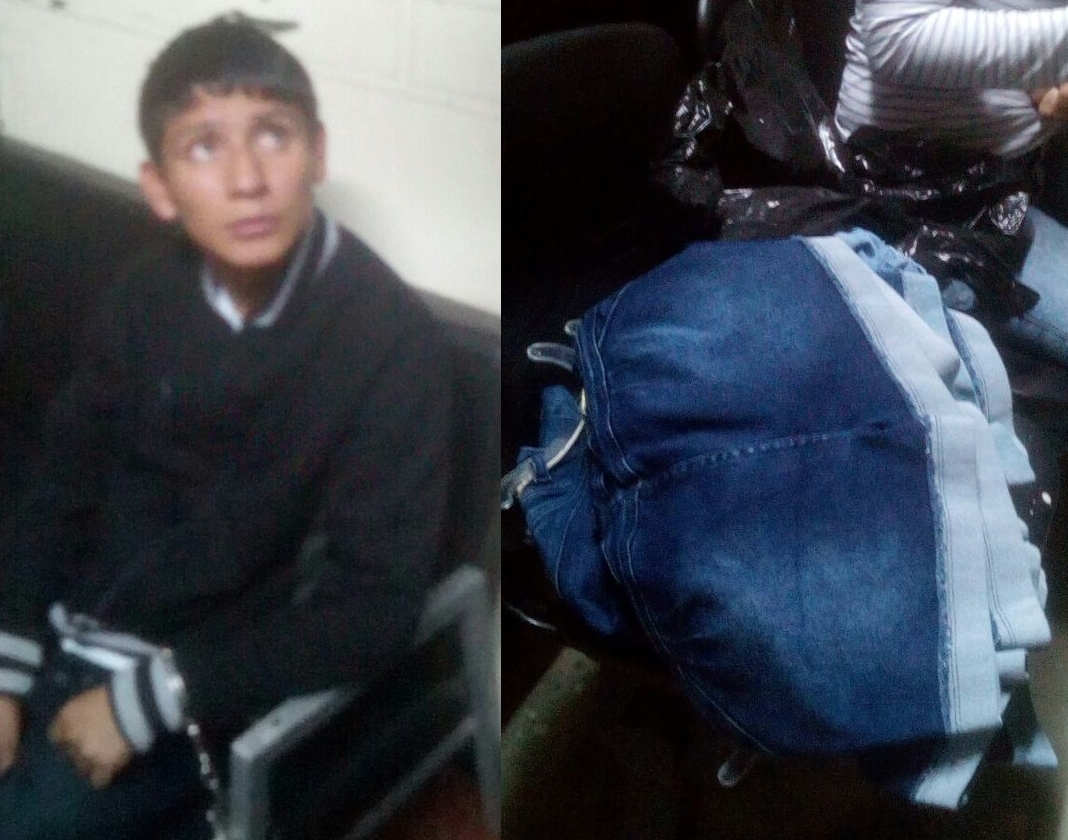 Cae hampón por robar tienda de ropa en centro histórico de Trujillo