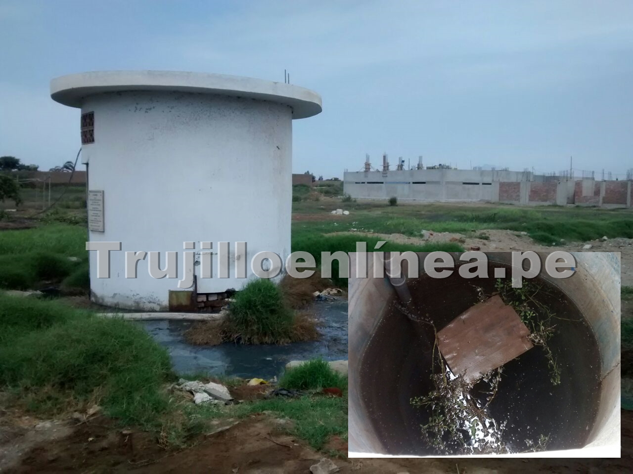 Vecinos de moche protestan por agua contaminada