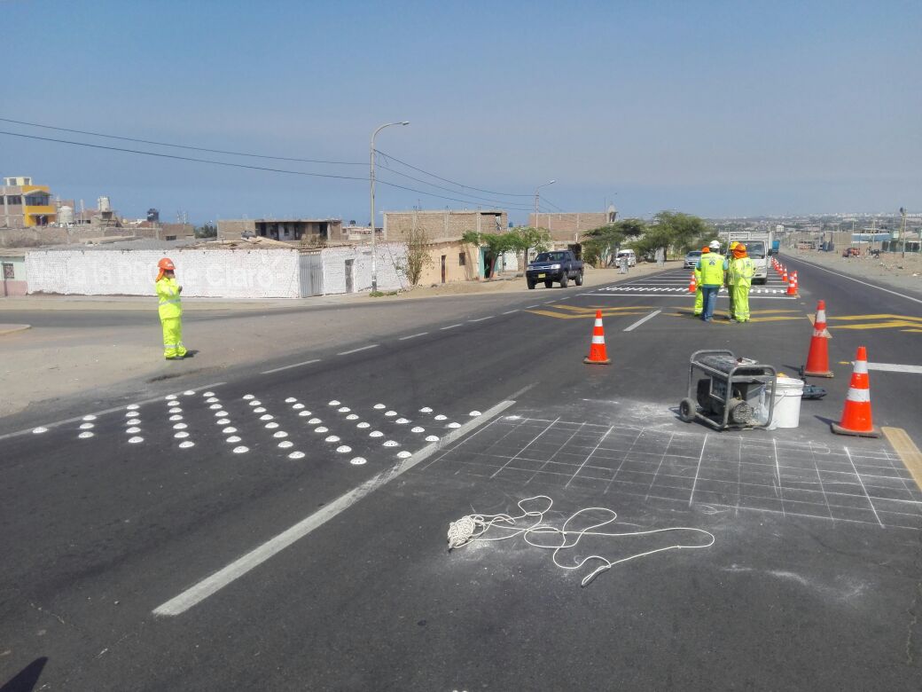 Miramar:instalan reductores de velocidad para frenar muertes en la carretera Panamericana