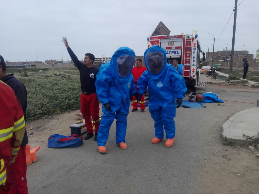 Víctor Larco: alerta por derrame de clorhidrato de sodio 