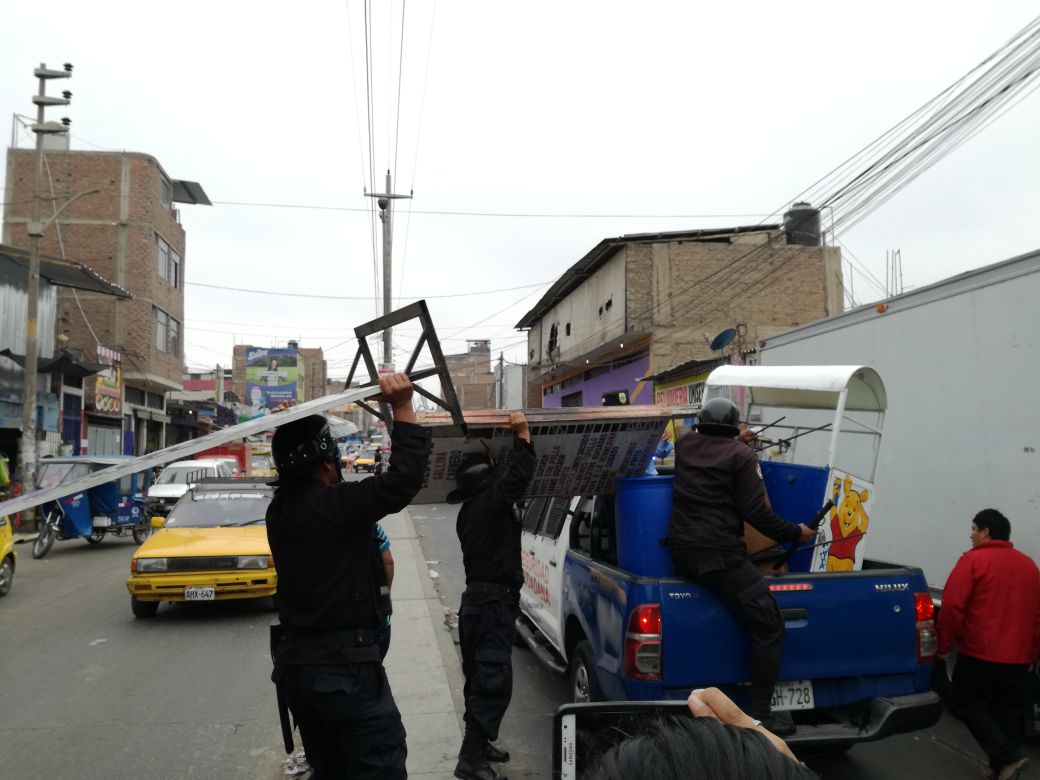 Municipalidad de Trujillo intervienen mercado La Hermelinda