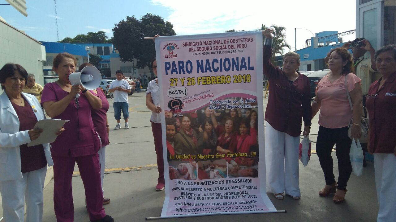 Trujillo: médicos y obstetras inician paro de 48 horas en EsSalud