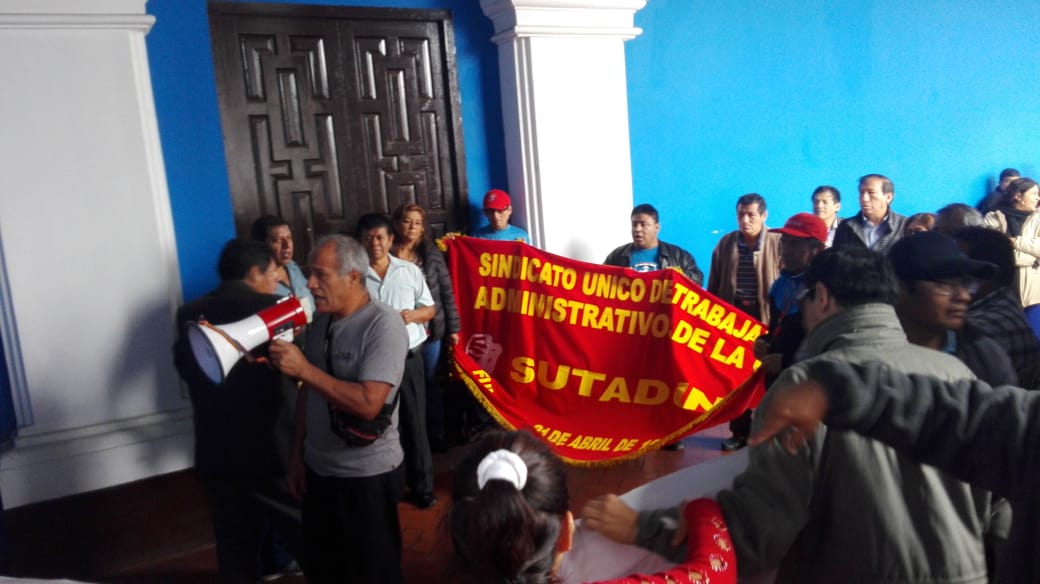 Sutadunt toma local central de Universidad Nacional de Trujillo