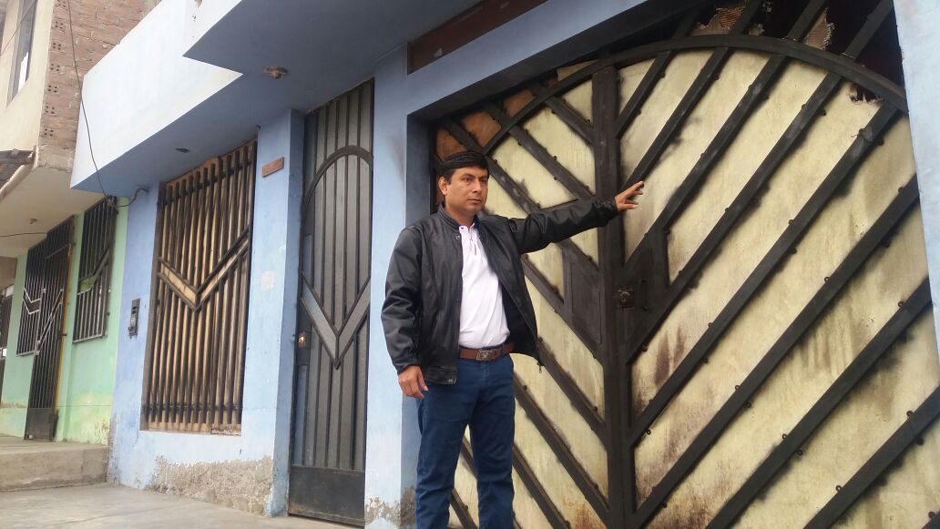 Incendian puerta de la vivienda de candidato a sillón municipal de Huanchaco  