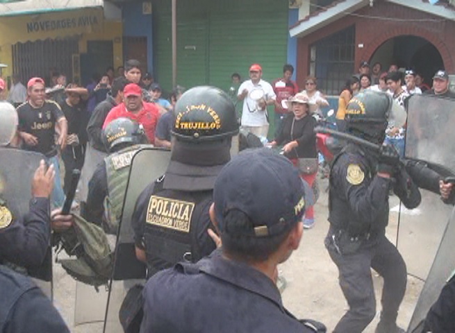Siete personas detenidas durante paro agrario en Virú