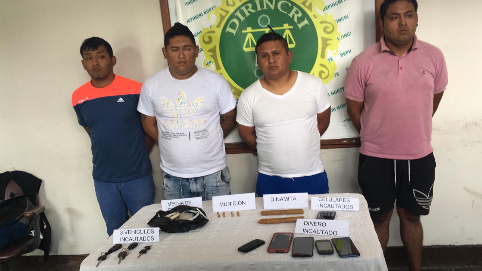 La Esperanza: Desarticulan a banda de extorsionadores con una carga de dinamita en un auto