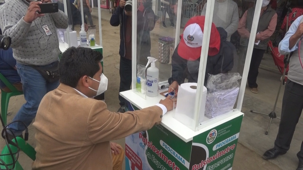 Instalarán 20 puntos para medir oxígeno en distrito la Esperanza