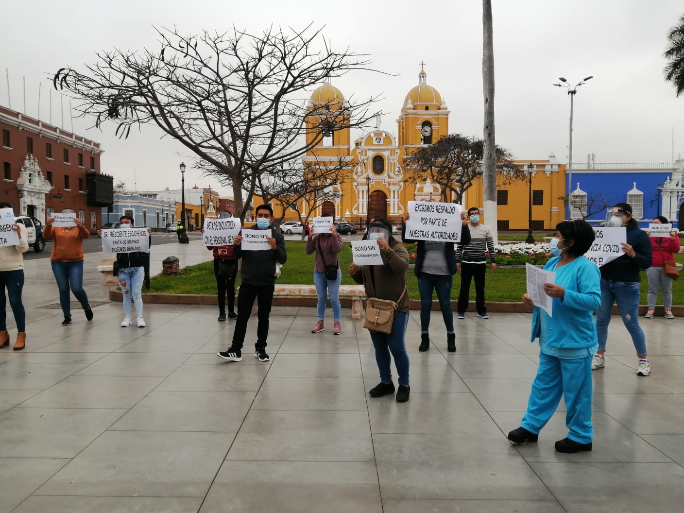 Enfermeras de Hospital Alta Complejidad reclaman por bonos Covid-19