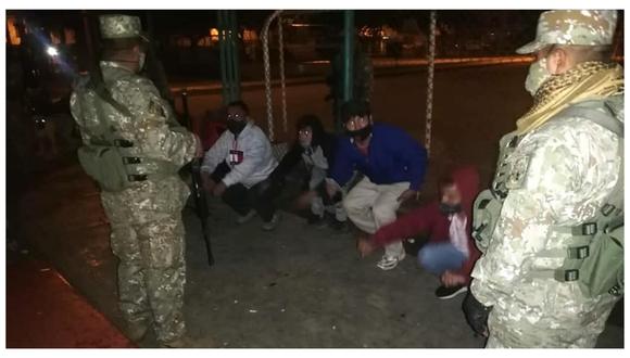 Trujillo: Ejército castiga a jóvenes con ejercicios físicos por beber licor en parques 