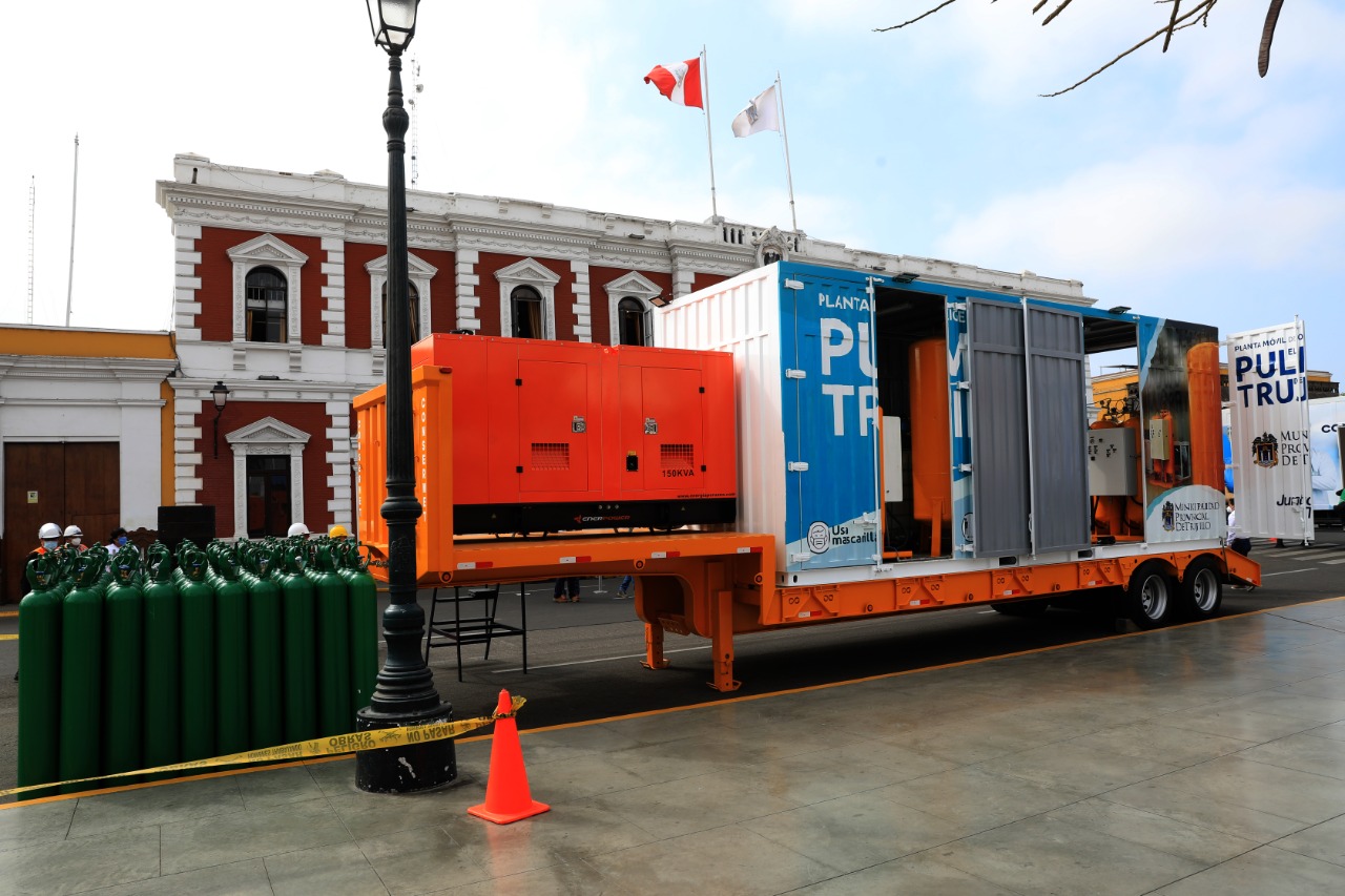 MPT puso en operatividad planta móvil de oxígeno y dos consultorios médicos rodantes