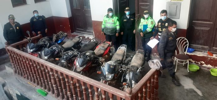 Otuzco: Policía incauta seis motocicletas robadas en Trujillo 